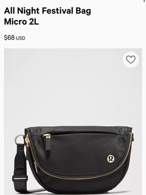 lululemon athletica All Night Festival Bag Micro 2L - BURGANDY